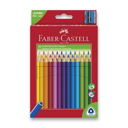 Pastelky Faber Castell trojboké JUNIOR stř.silné - 30 barev Faber-Castell