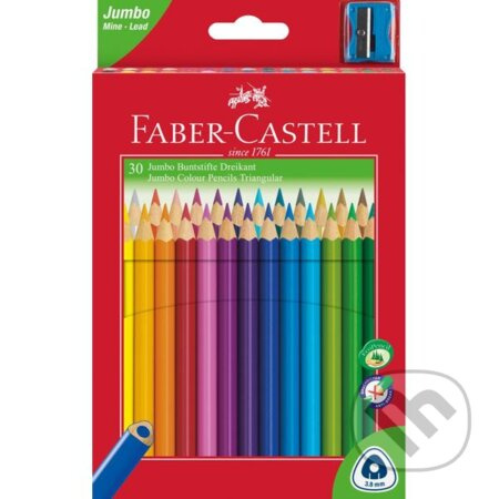 Pastelky Faber Castell trojboké JUNIOR stř.silné - 30 barev Faber-Castell