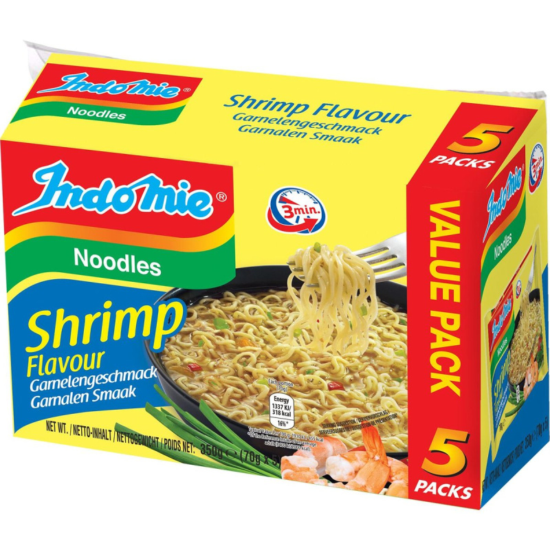 Indomie Instantní nudle krevety (5×70 g)