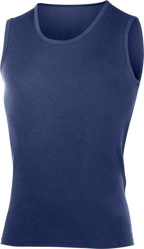Pánské merino tílko LASTING Scampo modré Velikost: XL