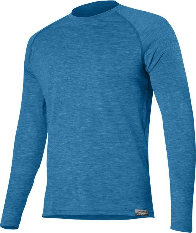 Pánské merino triko LASTING Atar modré Velikost: XXL