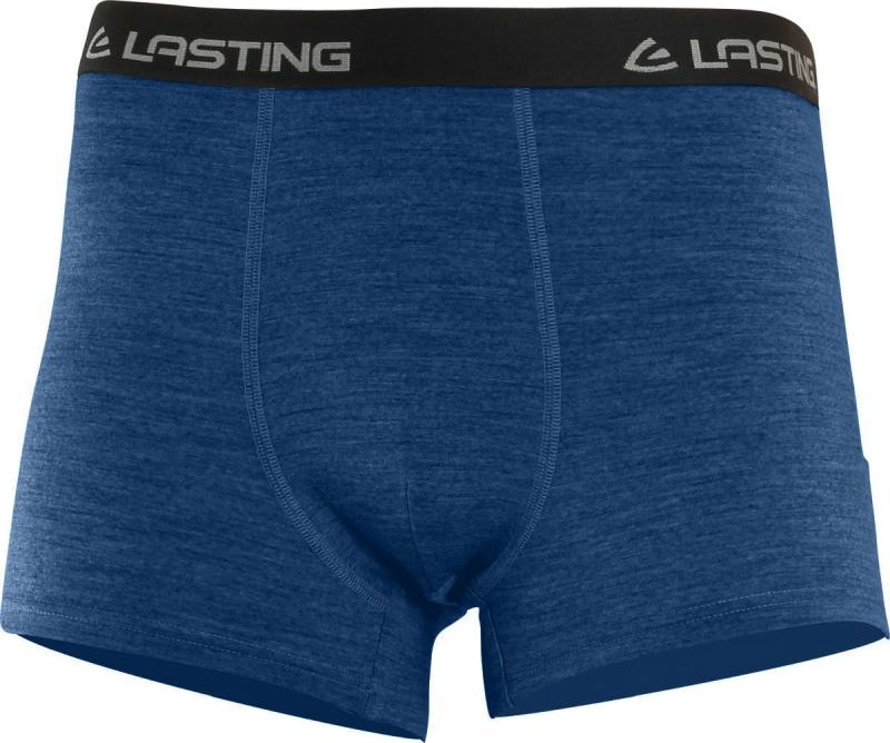 Pánské merino boxerky LASTING Noro modré Velikost: M