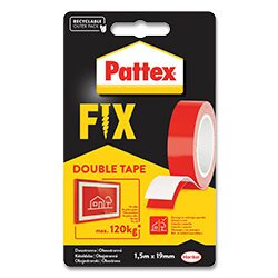 Montážní páska Pattex FIX - oboustranná, Strong, 120 kg, 19 mm x 1,5 m
