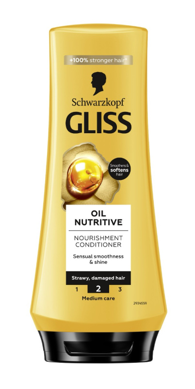 Schwarzkopf Gliss Oil Nutritive vyživující kondicionér s olejem 200 ml