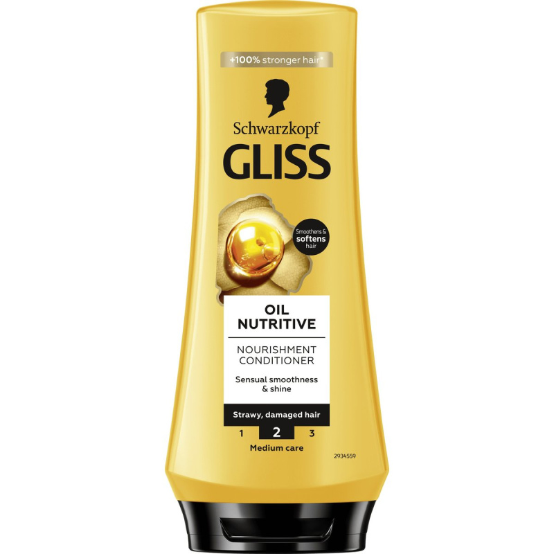 Schwarzkopf Gliss Oil Nutritive vyživující kondicionér s olejem 200 ml