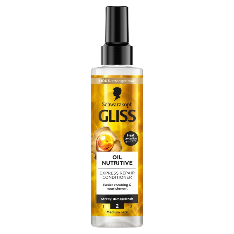 Schwarzkopf Gliss Oil Nutritive regenerační balzám pro nepoddajné a krepatějící se vlasy 200 ml