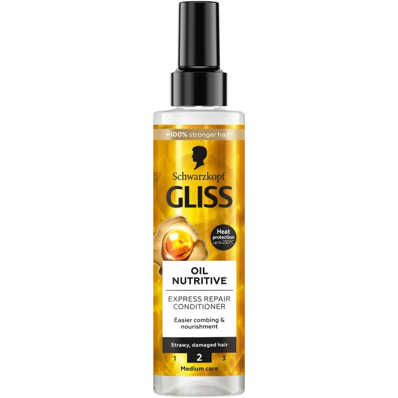 Schwarzkopf Gliss Oil Nutritive regenerační balzám pro nepoddajné a krepatějící se vlasy 200 ml