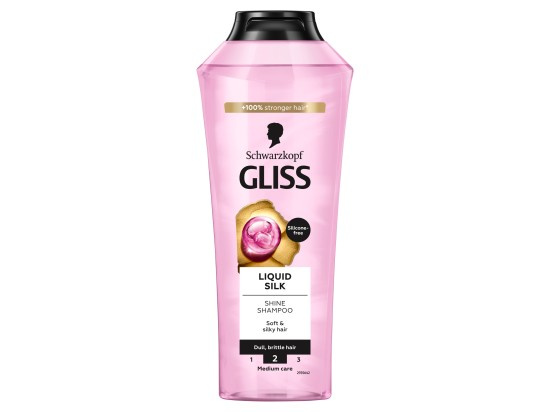 Schwarzkopf Gliss Liquid Silk regenerační šampon pro posílení a lesk vlasů 400 ml