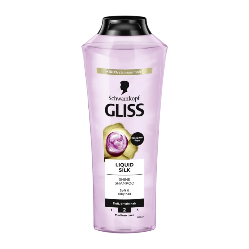 Schwarzkopf Gliss Liquid Silk regenerační šampon pro posílení a lesk vlasů 400 ml
