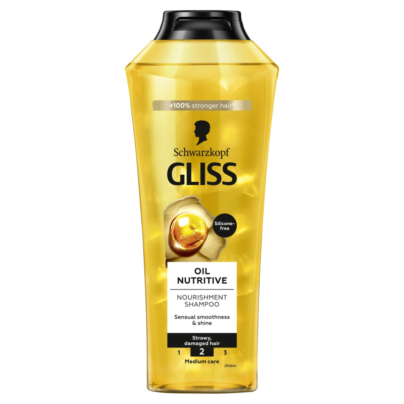 Schwarzkopf Gliss Oil Nutritive vyživující šampon s olejem 400 ml