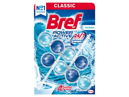 WC blok Bref Power Aktiv, Ocean Breeze, 2x 50g