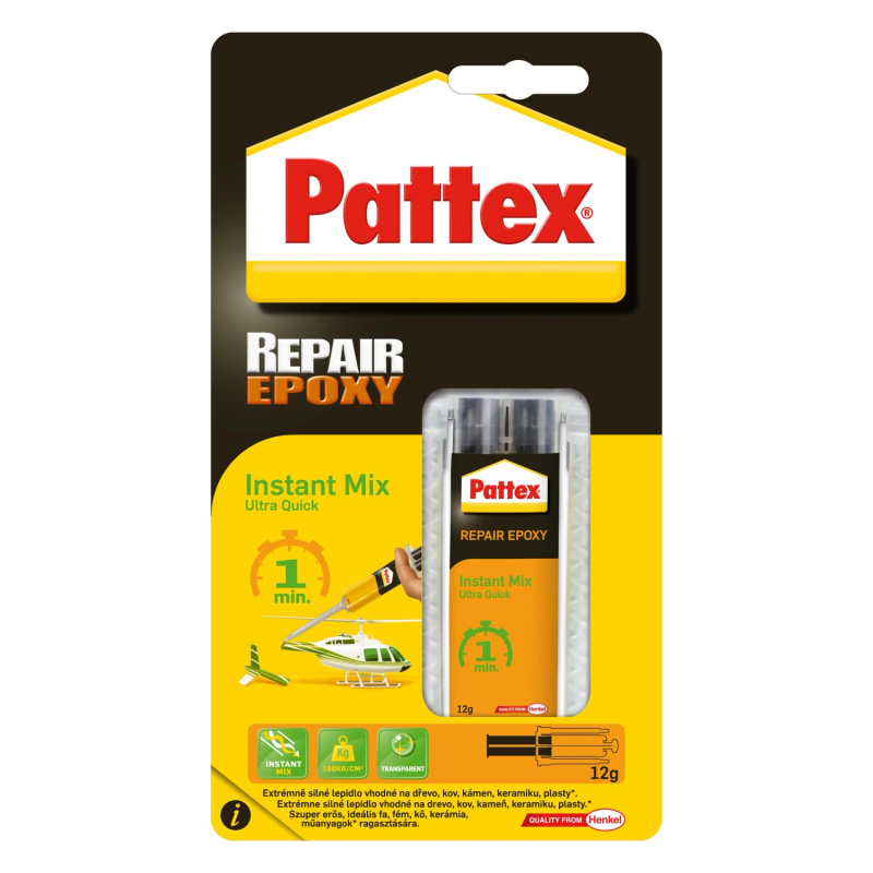 Pattex Epoxidové lepidlo Repair Epoxy Ultra Quick extra rychlé 1 min, 11 ml