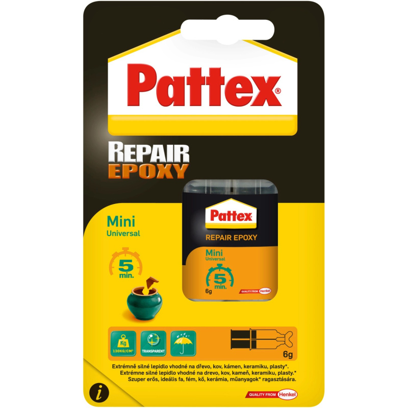 Epoxidované lepidlo Pattex Repair Univerzal, 6 ml