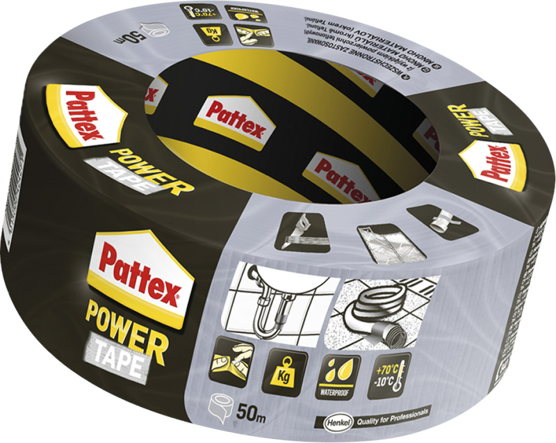 Lepicí páska Pattex Power 50 mm x 50 m - stříbrná