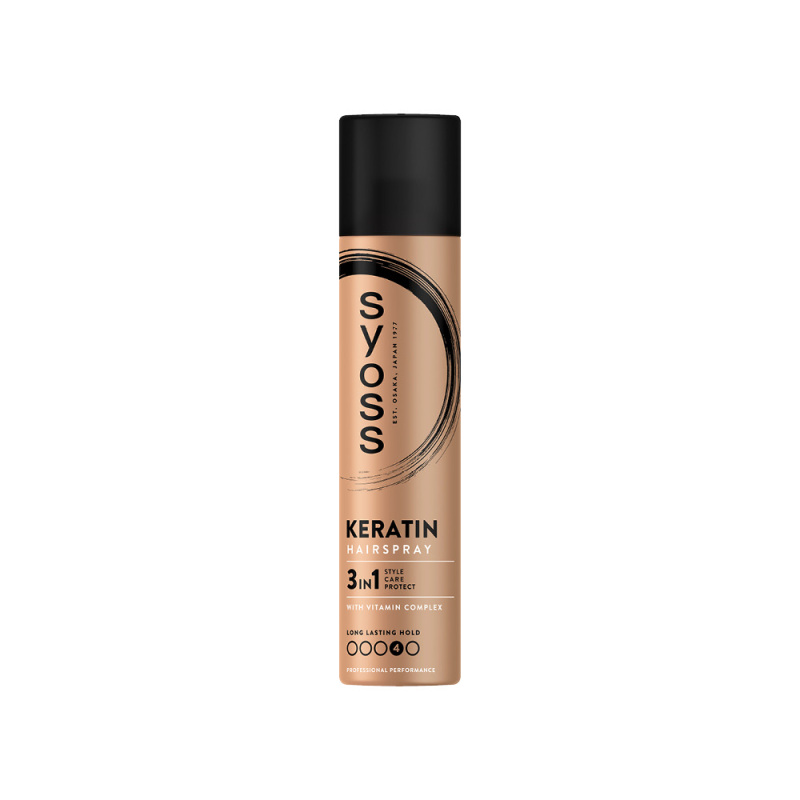 Syoss Keratin Hairspray lak na vlasy s extra silnou fixací 300 ml