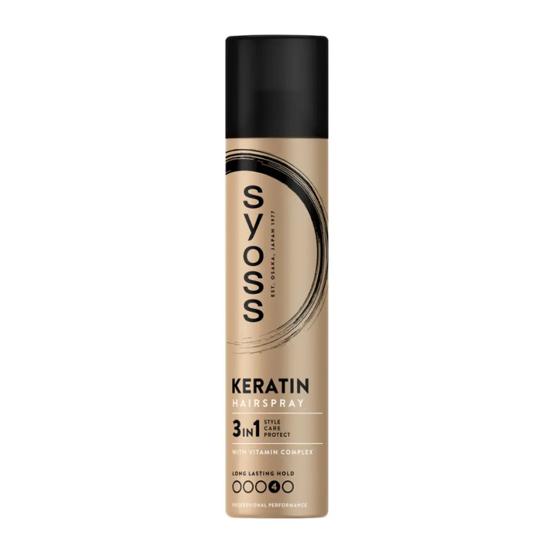 Syoss Keratin Hairspray lak na vlasy s extra silnou fixací 300 ml