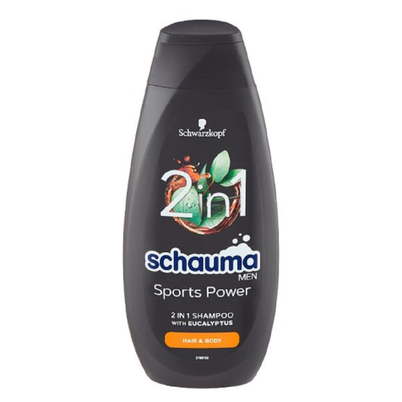 Schwarzkopf Schauma MEN sprchový gel a šampon 2 v 1 pro muže Sports Power 400 ml