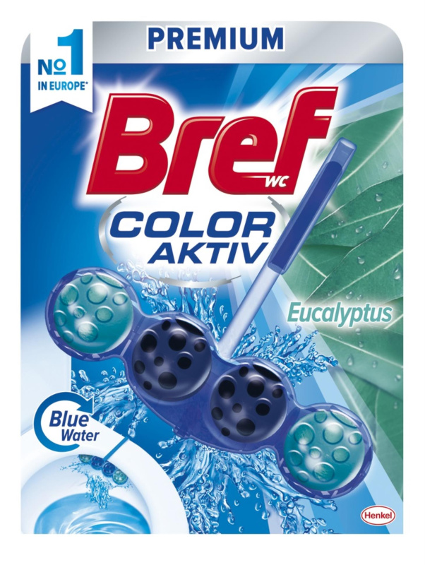 WC blok Bref Color aktiv, eukalyptus, 50 g