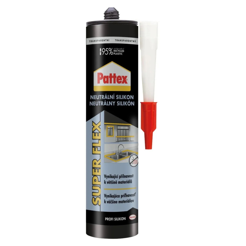 Silikon stavební Pattex transparentní 280 ml