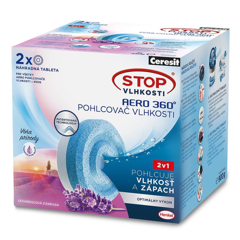 Tablety proti vlhkosti Ceresit - luční kvítí 2 ks