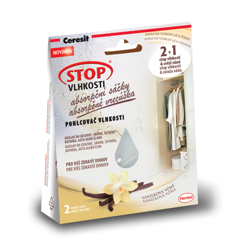 Ceresit - absorpční sáčky - vanilka, 2 × 50 g