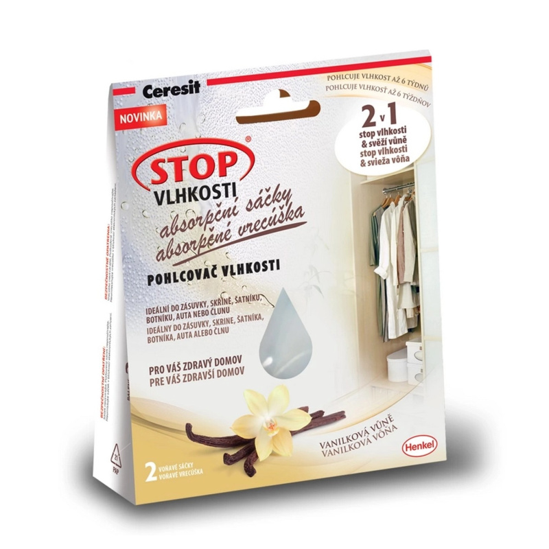 Ceresit - absorpční sáčky - vanilka, 2 × 50 g