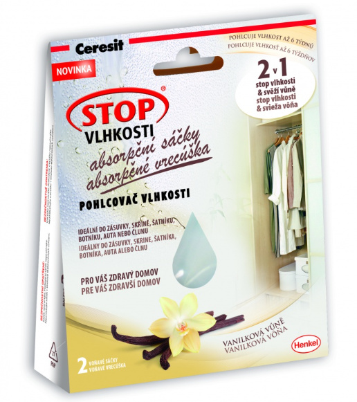 Ceresit - absorpční sáčky - vanilka, 2 × 50 g