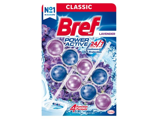WC blok Bref Power Aktiv, Lavender, 2x 50 g