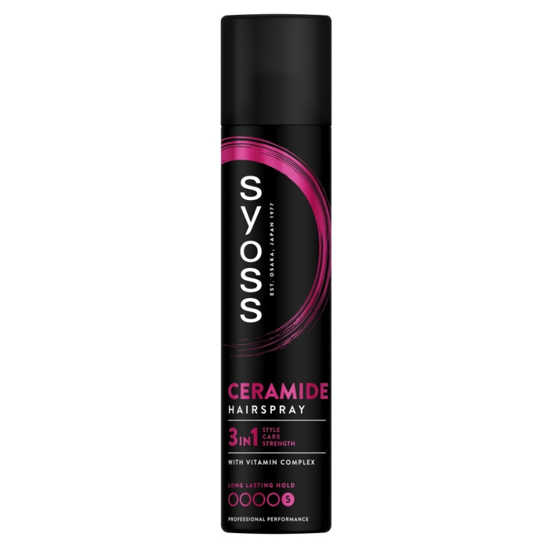 Syoss Ceramide Hairspray lak na vlasy s extra silnou fixací 300 ml