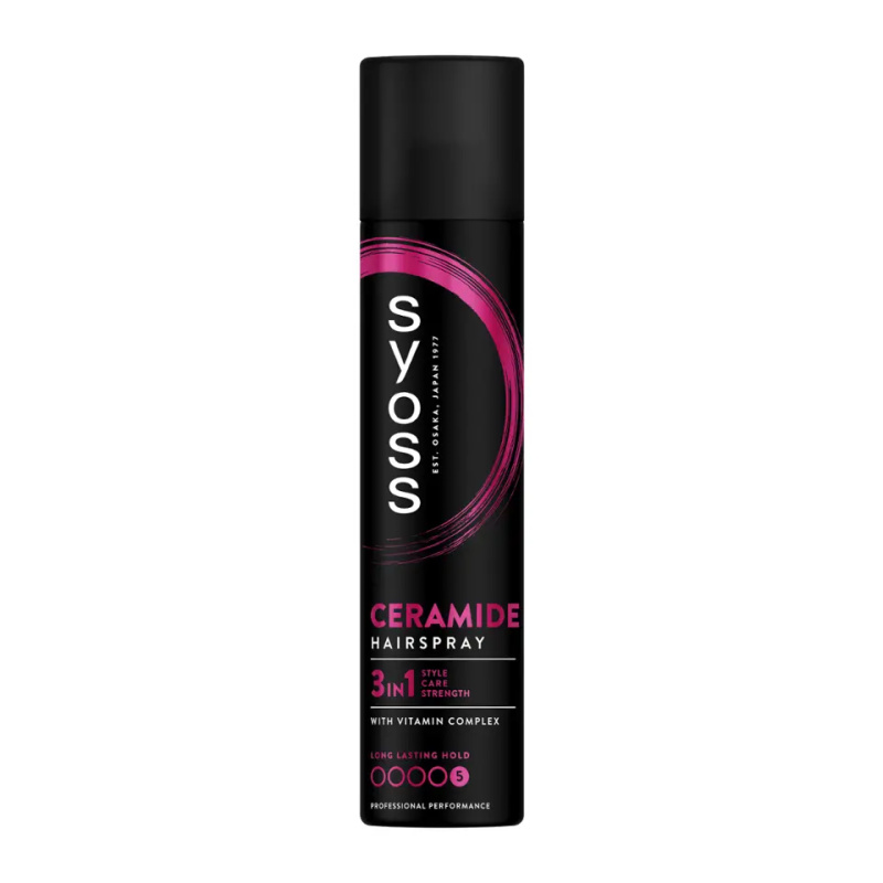 Syoss Ceramide Hairspray lak na vlasy s extra silnou fixací 300 ml