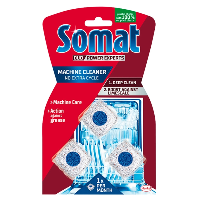 Čistič myčky Somat, 3x 20 g (při plné myčce)