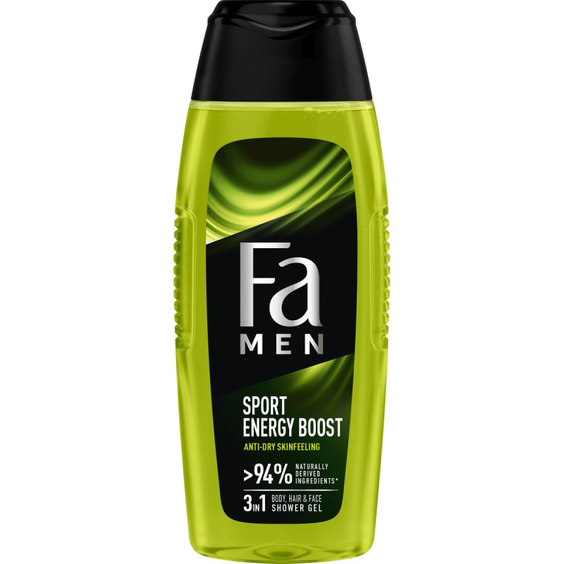 Fa Men Sport Energy Boost sprchový gel 3 v 1