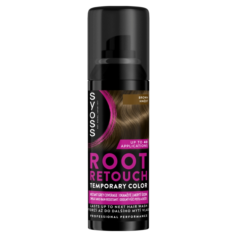 Syoss Root Retoucher tónovací barva na odrosty ve spreji odstín Brown 120 ml