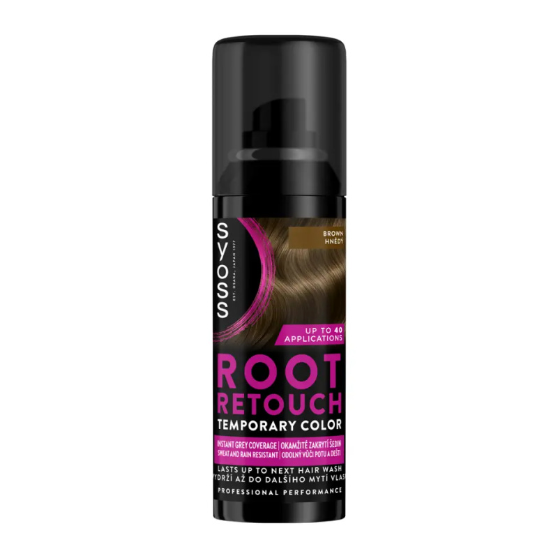 Syoss Root Retoucher tónovací barva na odrosty ve spreji odstín Brown 120 ml