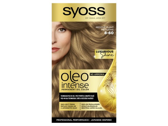 Syoss Oleo Intense permanentní barva na vlasy s olejem odstín 8-60 Medově plavý 1 ks