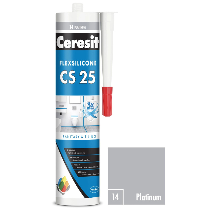 CERESIT CS 25 Sanitární silikon 14 Platinum 280 ml