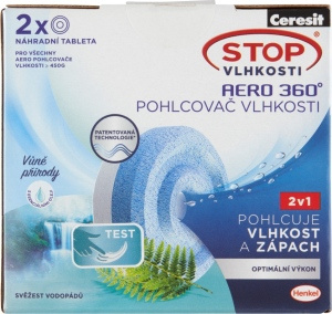 Ceresit STOP VLHKOSTI Aero 360° náhradní tablety 2x450 g svěžest vodopádů