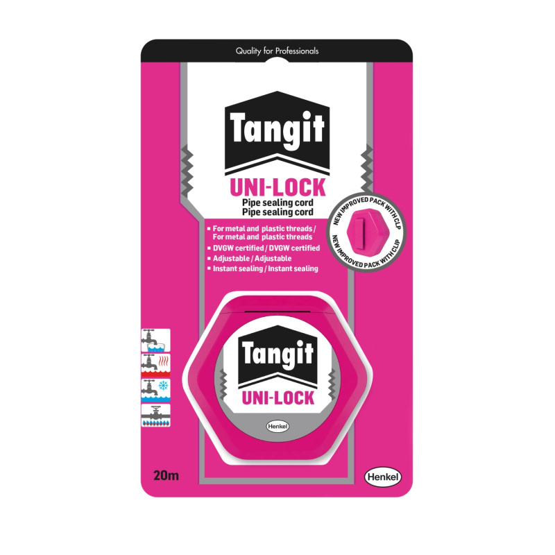 Tangit Těsnící vlákno na závity Uni Lock 20 m