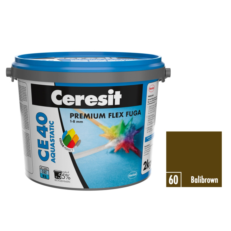 Ceresit Flexibilní spárovací hmota CE 40 Aquastatic Balibrown, 2 kg
