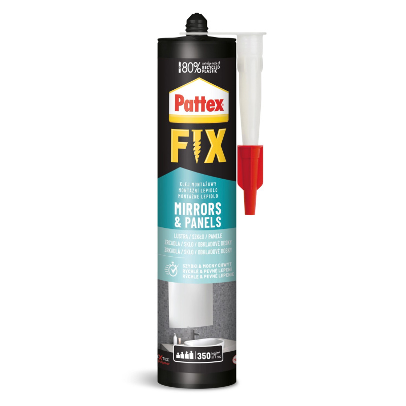 Pattex Montážní lepidlo FIX MIRRORS & PANELS 440 g