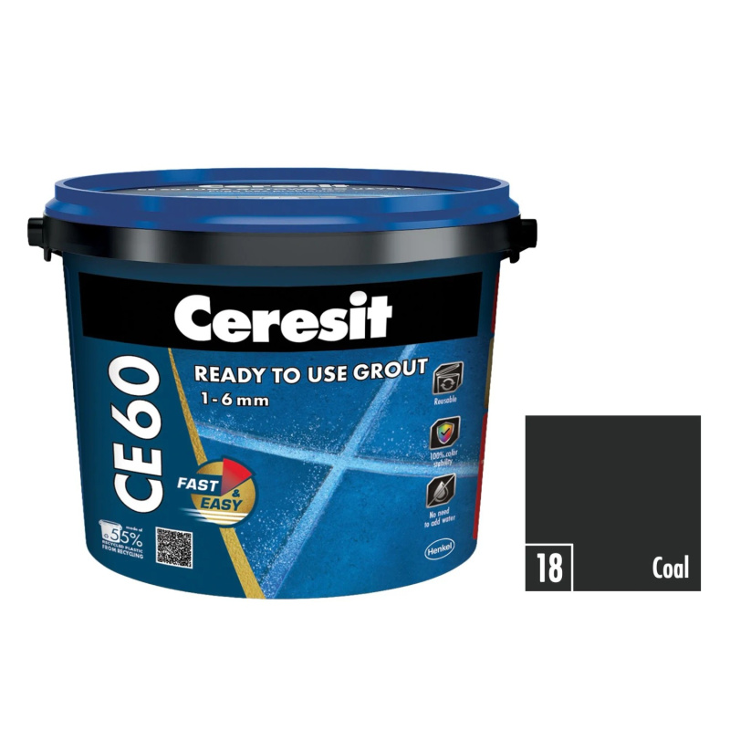 Ceresit CE 60 spárovací hmota coal 2 kg CE60218