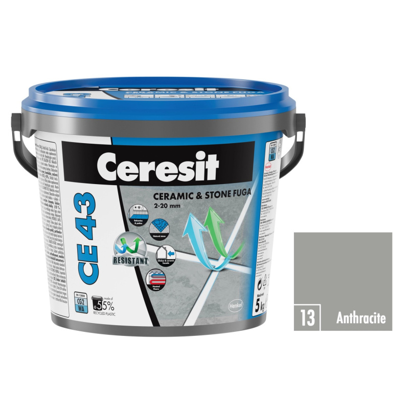 Ceresit Flexibilní spárovací hmota CE 43 Grand Elit Anthracite, 5 kg