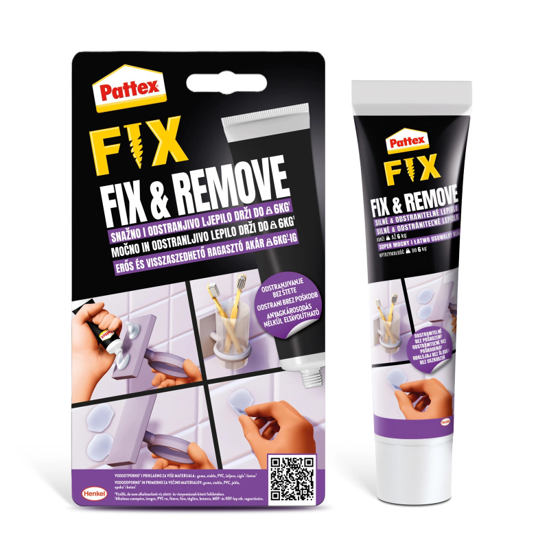 Pattex Fix & Remove odnímatelné tekuté lepidlo 44 g