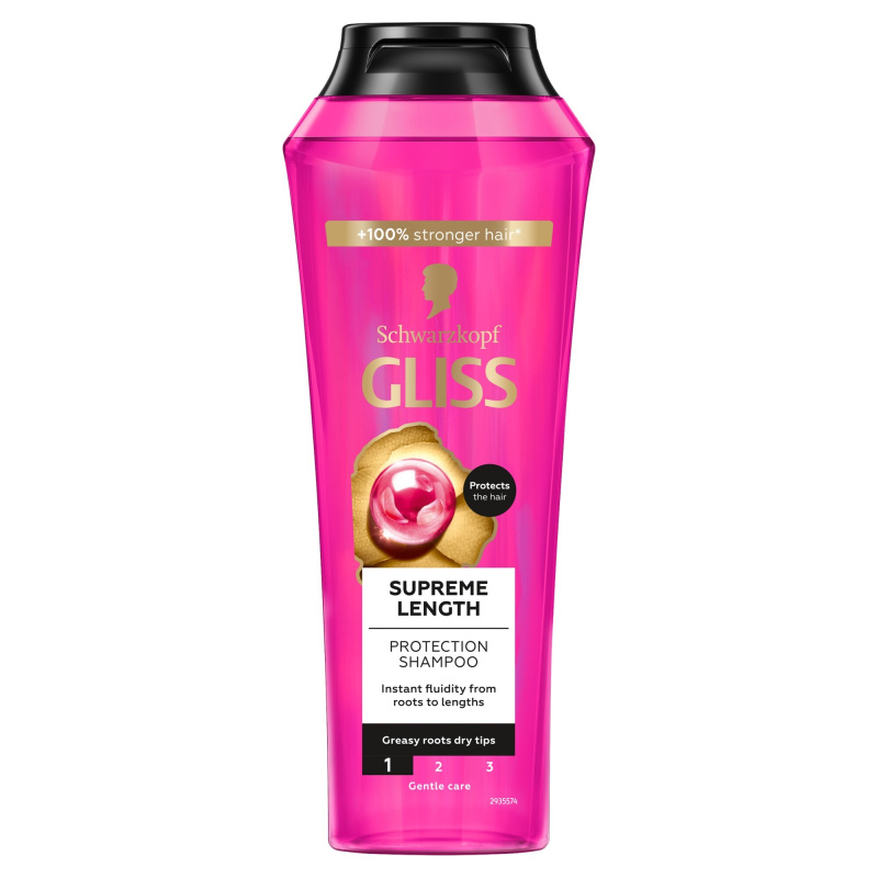 Schwarzkopf Gliss Supreme Length ochranný šampon pro dlouhé vlasy 400 ml