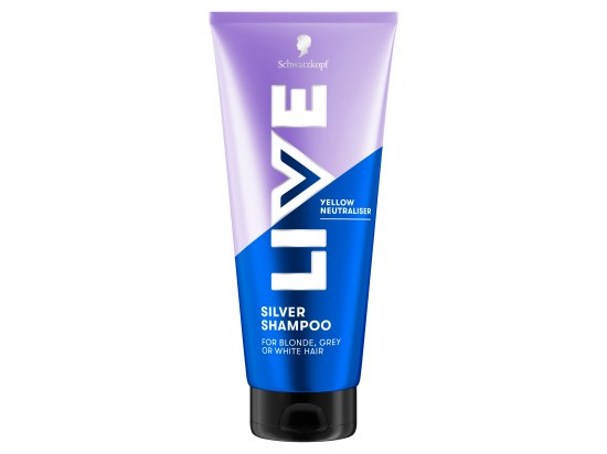 Schwarzkopf LIVE Silver čisticí šampon neutralizující žluté tóny 200 ml