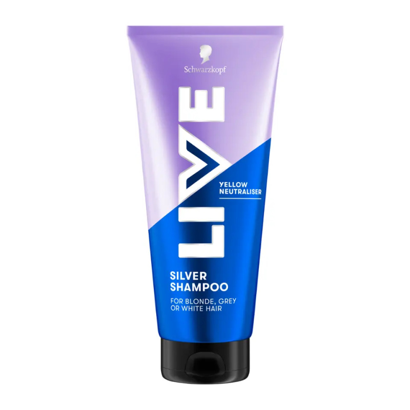 Schwarzkopf LIVE Silver čisticí šampon neutralizující žluté tóny 200 ml