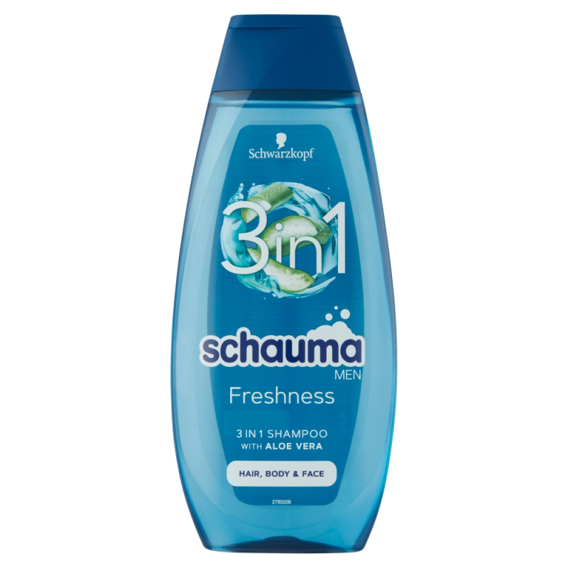 Schwarzkopf Schauma MEN osvěžující šampon na obličej, tělo a vlasy 400 ml