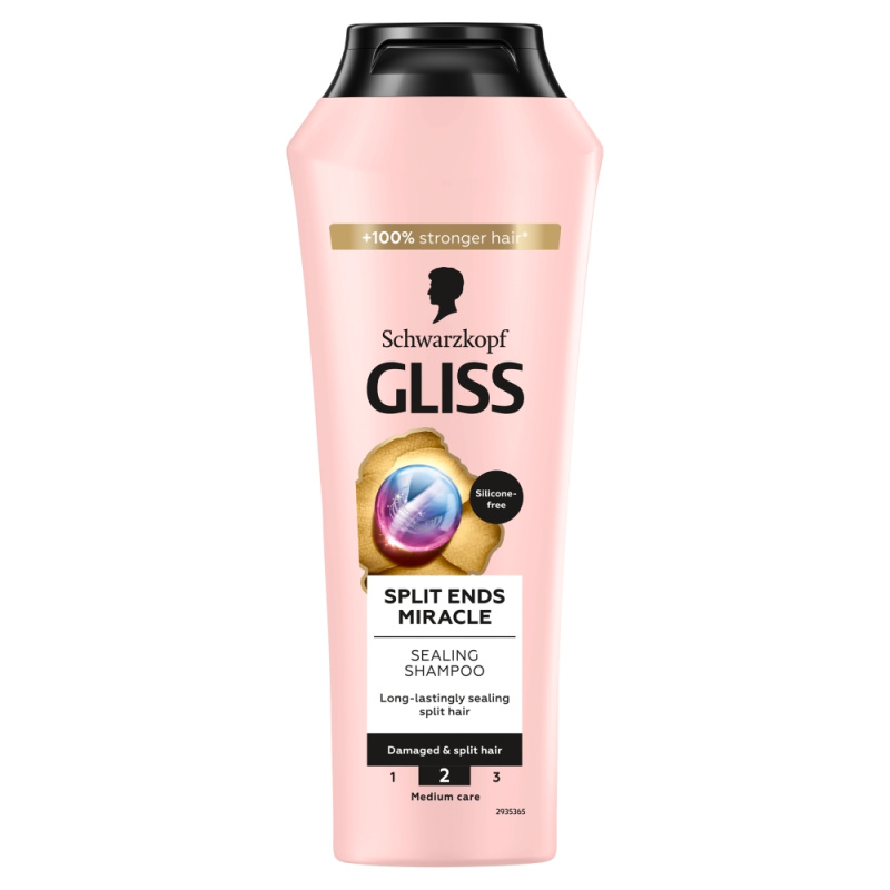 Schwarzkopf Gliss Split Ends Miracle regenerační šampon na roztřepené konečky vlasů 250 ml