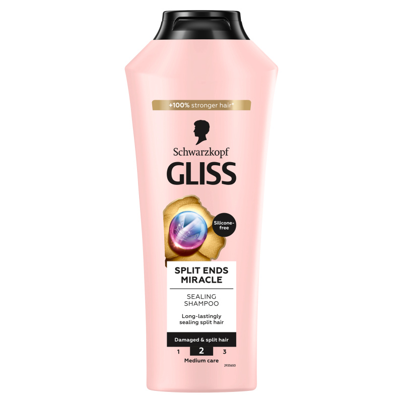 Schwarzkopf Gliss Split Ends Miracle regenerační šampon na roztřepené konečky vlasů 400 ml