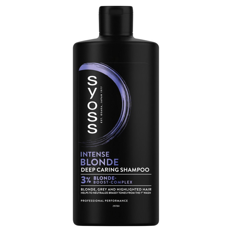 Syoss Intense Blonde fialový šampon pro blond a šedivé vlasy 440 ml